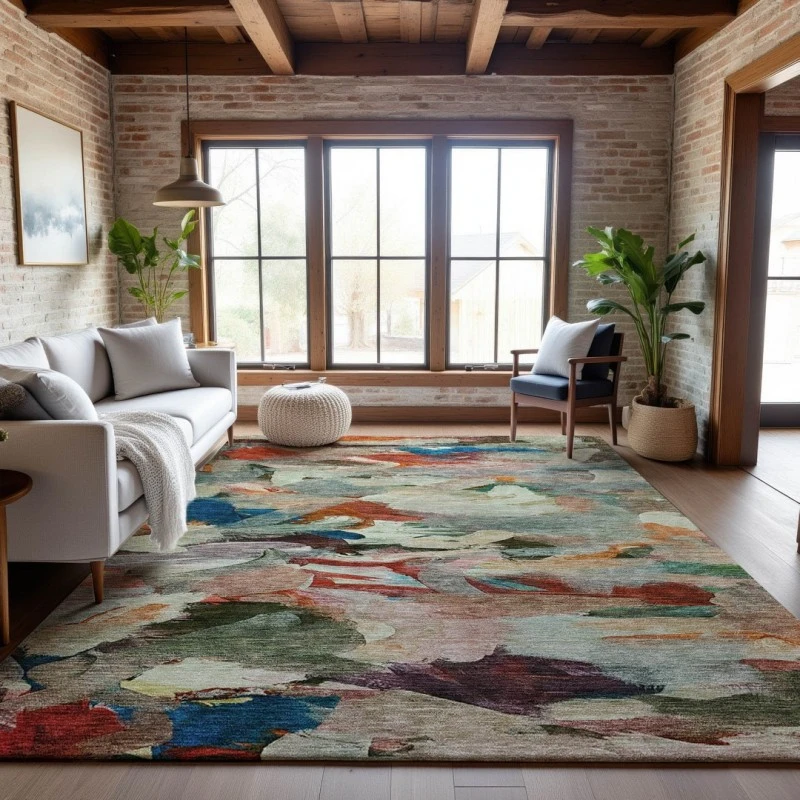 Addison Mayfield Green AMF1075 - 8ft. Round Rug