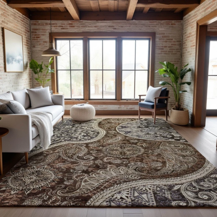 Addison Mayfield Brown AMF1078 2ft. 3in. x 7ft. 6in. Rect. Rug