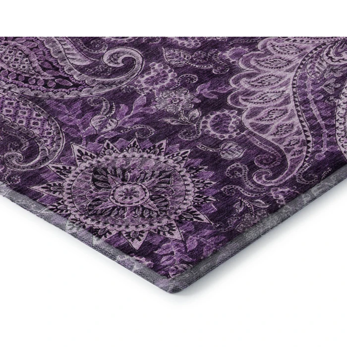 Addison Mayfield Purple AMF1078 - 8ft. Round Rug