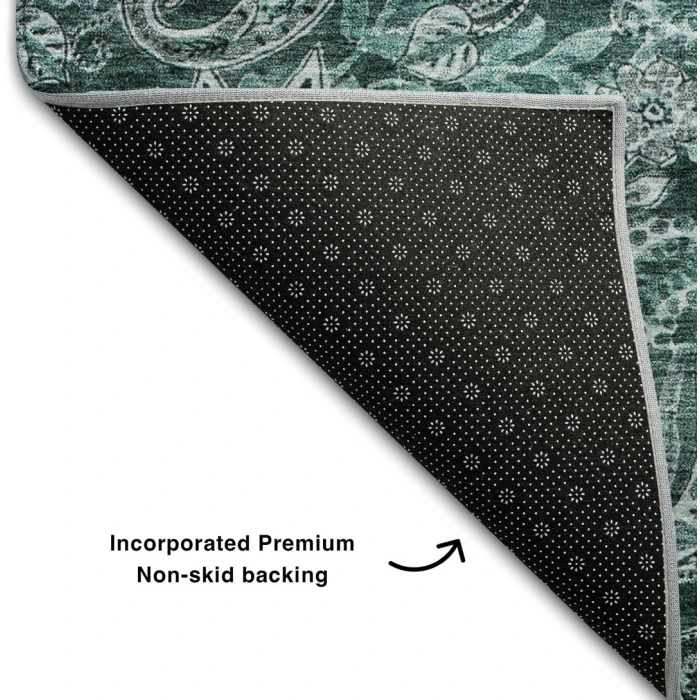 Addison Mayfield Teal AMF1078 5ft. x 7ft. 6in. Rect. Rug