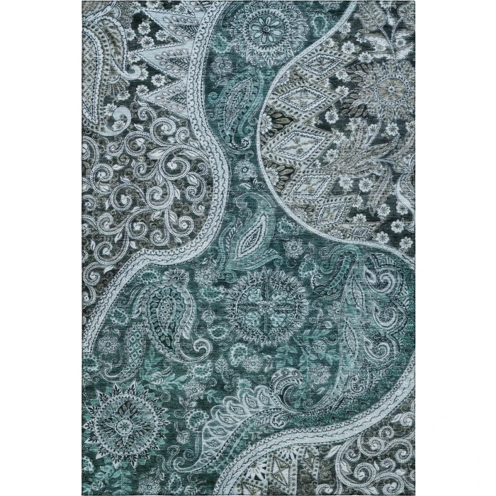Addison Mayfield Teal AMF1078 5ft. x 7ft. 6in. Rect. Rug