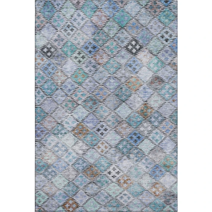Addison Mayfield Blue AMF1081 - 8ft. Round Rug