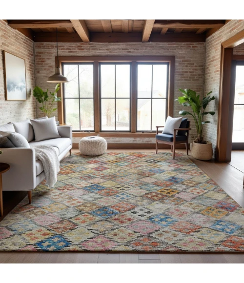 Addison Mayfield Orange AMF1081 5ft. x 7ft. 6in. Rect. Rug