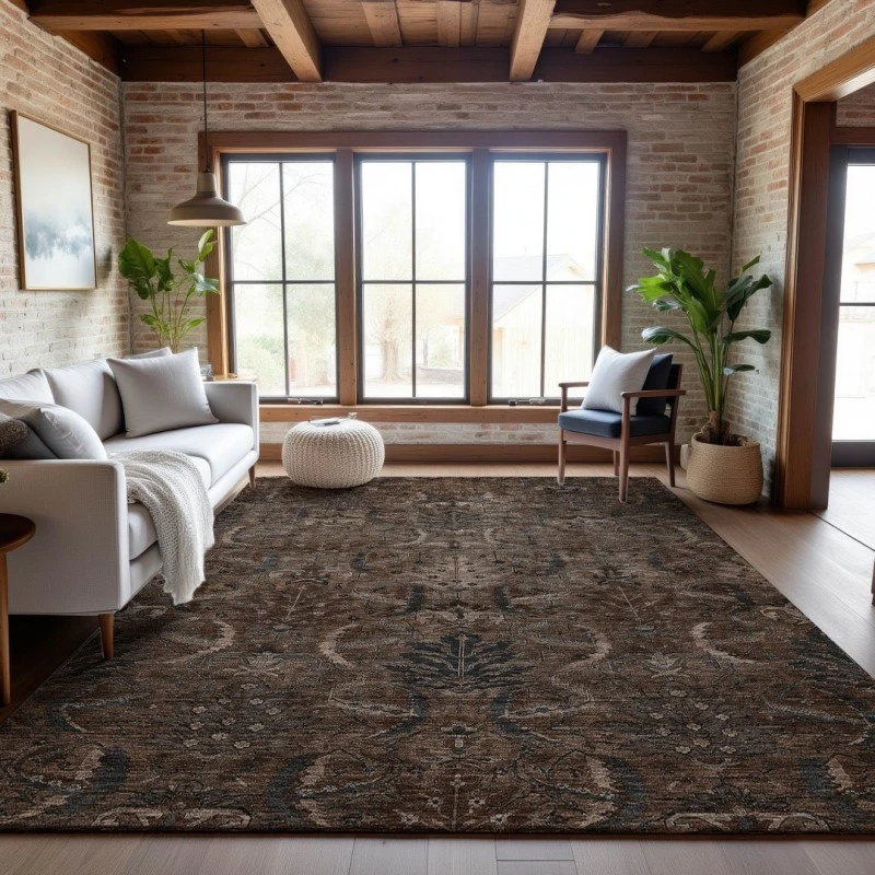 Addison Mayfield Brown AMF1082 5ft. x 7ft. 6in. Rect. Rug