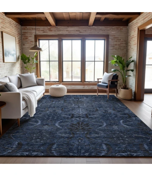 Addison Mayfield Blue AMF1082 2ft. 3in. x 7ft. 6in. Rect. Rug
