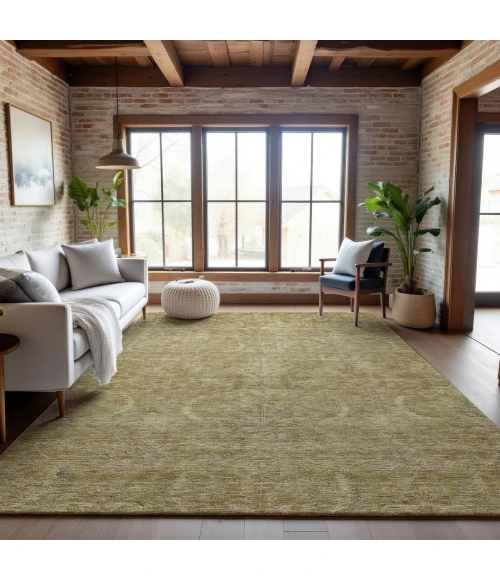 Addison Mayfield Gold AMF1082 - 8ft. Round Rug
