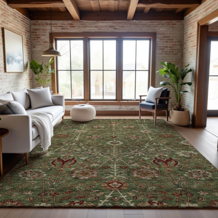 Addison Mayfield Green AMF1085 9ft. x 12ft. Rect. Rug