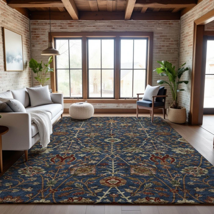 Addison Mayfield Blue AMF1085 2ft. 3in. x 7ft. 6in. Rect. Rug