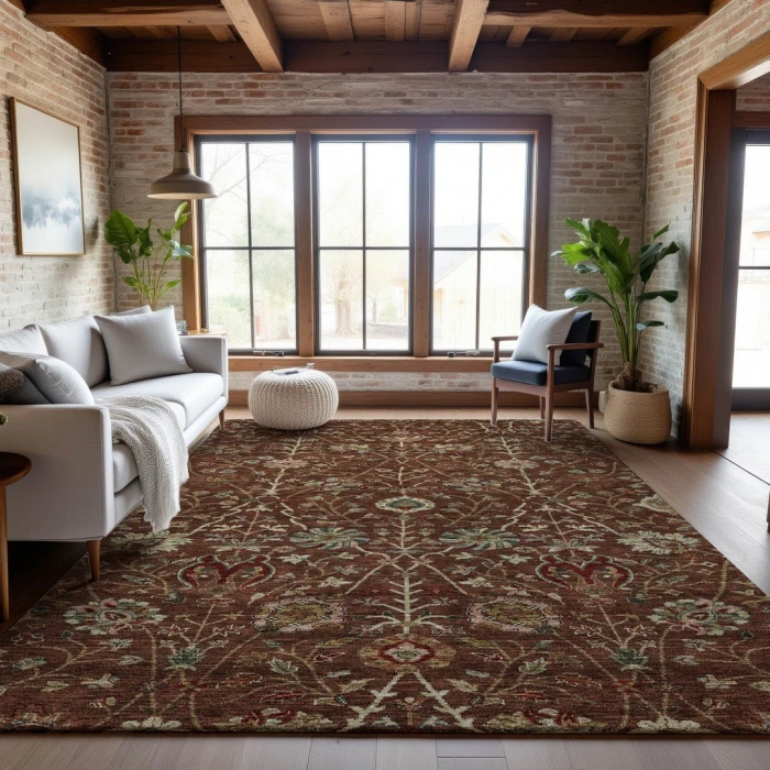 Addison Mayfield Orange AMF1085 9ft. x 12ft. Rect. Rug