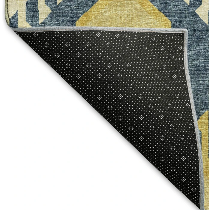 Addison Mayfield Yellow AMF108 - 8ft. Round Rug