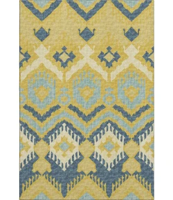 Addison Mayfield Yellow AMF108 - 8ft. Round Rug