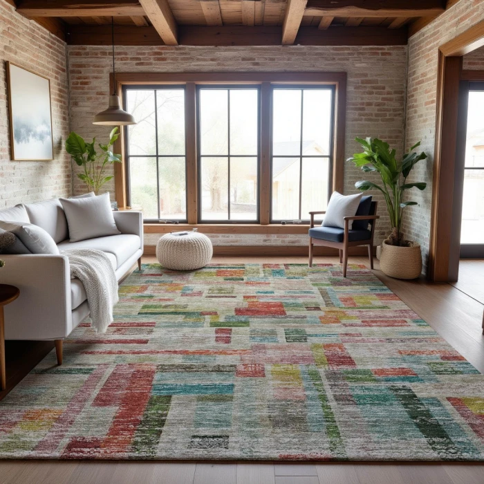 Addison Mayfield Orange AMF1090 9ft. x 12ft. Rect. Rug