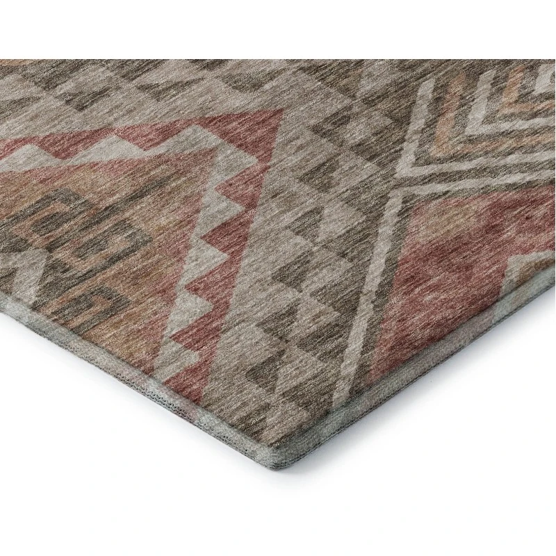 Addison Mayfield Brown AMF1091 - 8ft. Round Rug