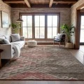 Addison Mayfield Brown AMF1091 - 8ft. Round Rug
