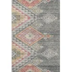 Addison Mayfield Gray AMF1091 - 8ft. Round Rug