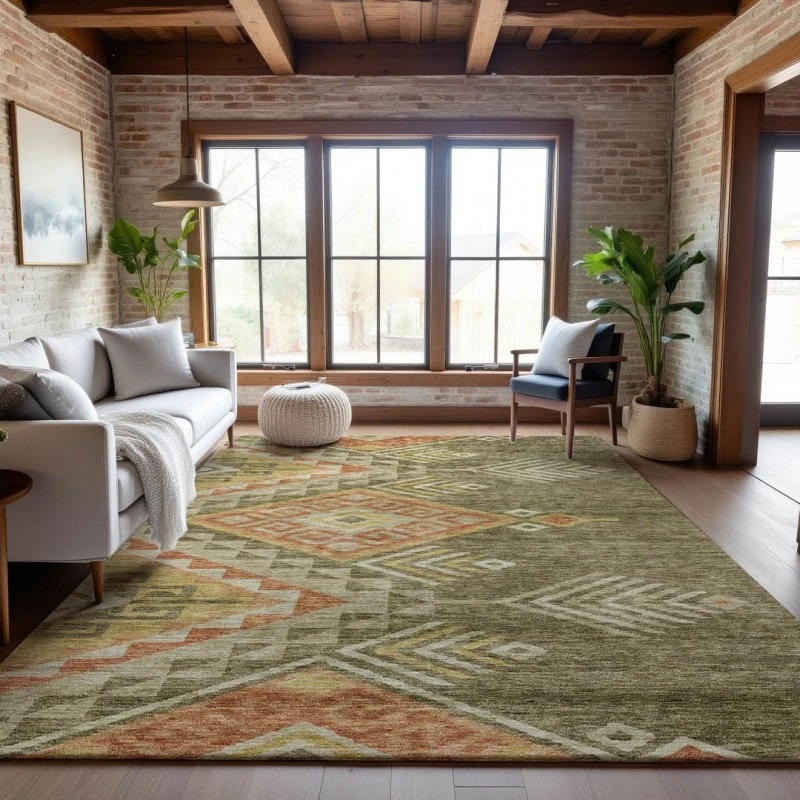 Addison Mayfield Green AMF1091 9ft. x 12ft. Rect. Rug