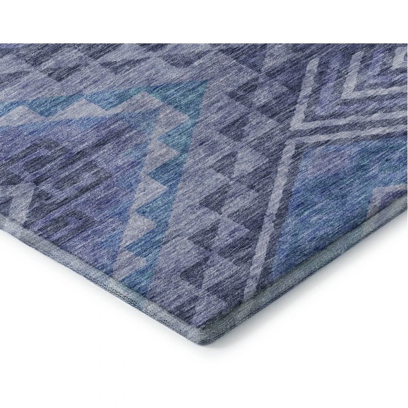 Addison Mayfield Blue AMF1091 - 8ft. Round Rug