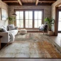Addison Mayfield Orange AMF1095 - 8ft. Round Rug