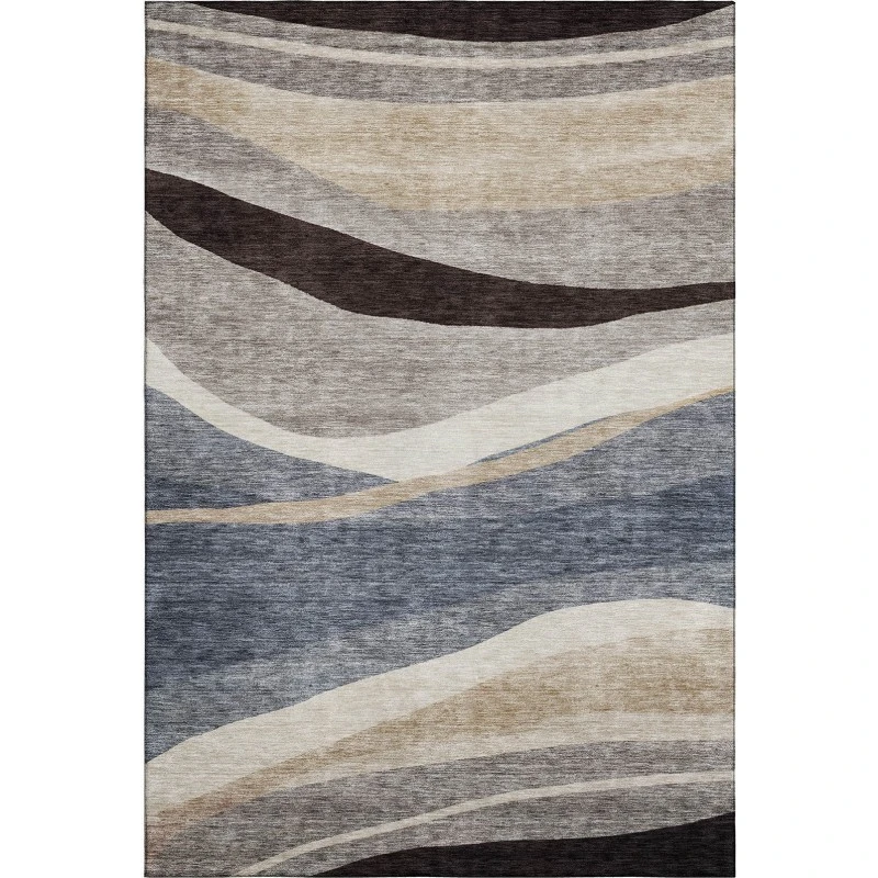 Addison Mayfield Blue AMF1098 - 8ft. Round Rug