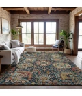 Addison Mayfield Blue AMF1101 - 8ft. Round Rug
