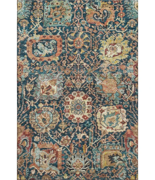 Addison Mayfield Blue AMF1101 - 8ft. Round Rug