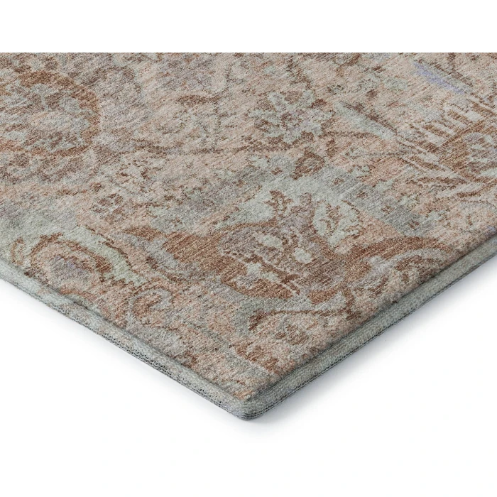 Addison Mayfield Orange AMF1102 - 8ft. Round Rug