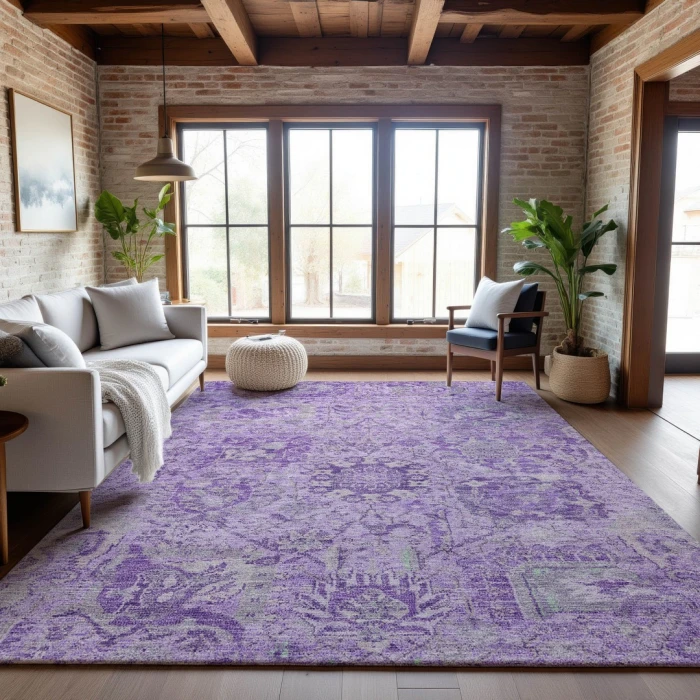 Addison Mayfield Purple AMF1102 5ft. x 7ft. 6in. Rect. Rug
