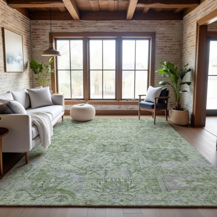 Addison Mayfield Green AMF1102 5ft. x 7ft. 6in. Rect. Rug