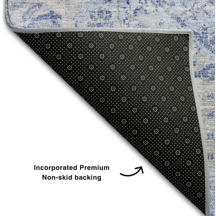 Addison Mayfield Blue AMF1102 - 8ft. Round Rug