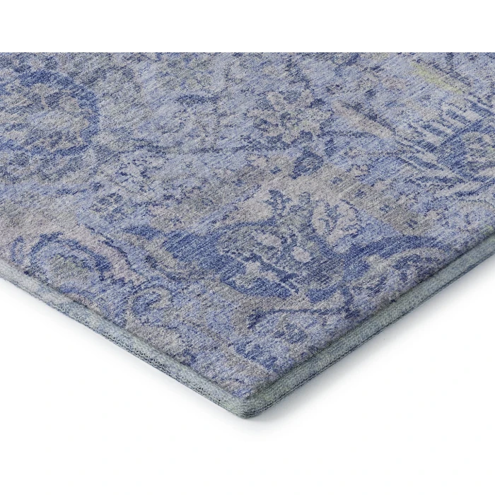 Addison Mayfield Blue AMF1102 - 8ft. Round Rug