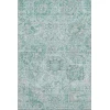 Addison Mayfield Teal AMF1102 - 8ft. Round Rug