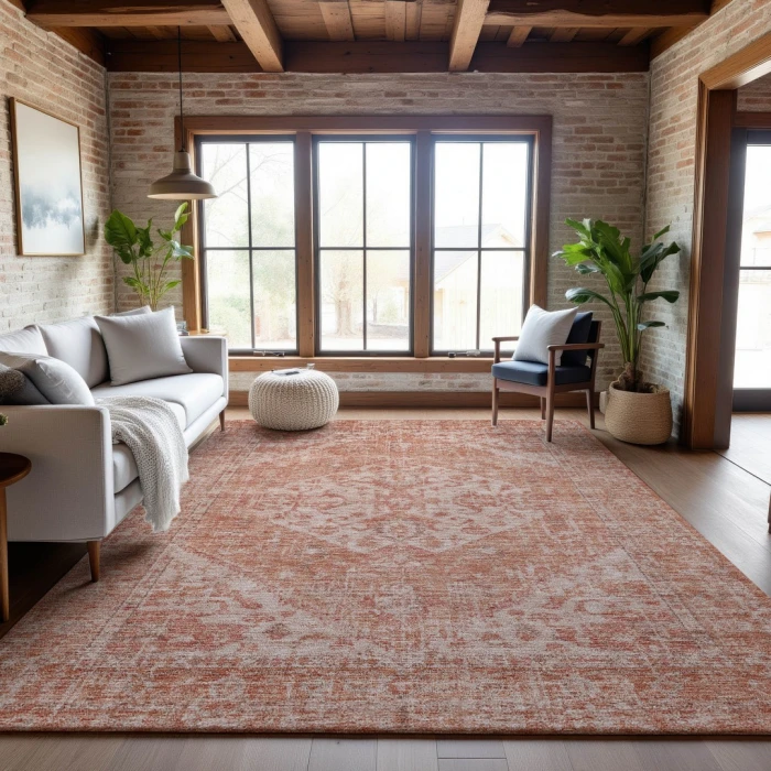 Addison Mayfield Orange AMF1104 9ft. x 12ft. Rect. Rug