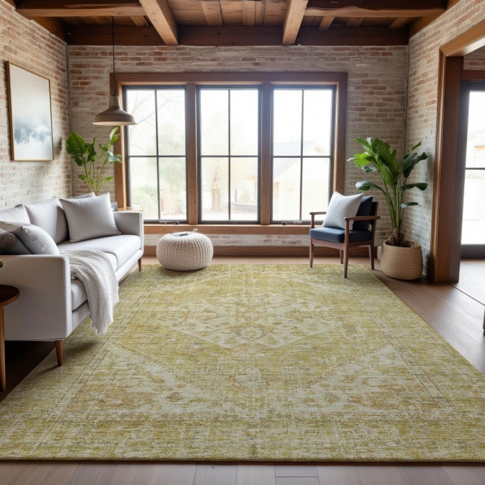 Addison Mayfield Gold AMF1104 9ft. x 12ft. Rect. Rug