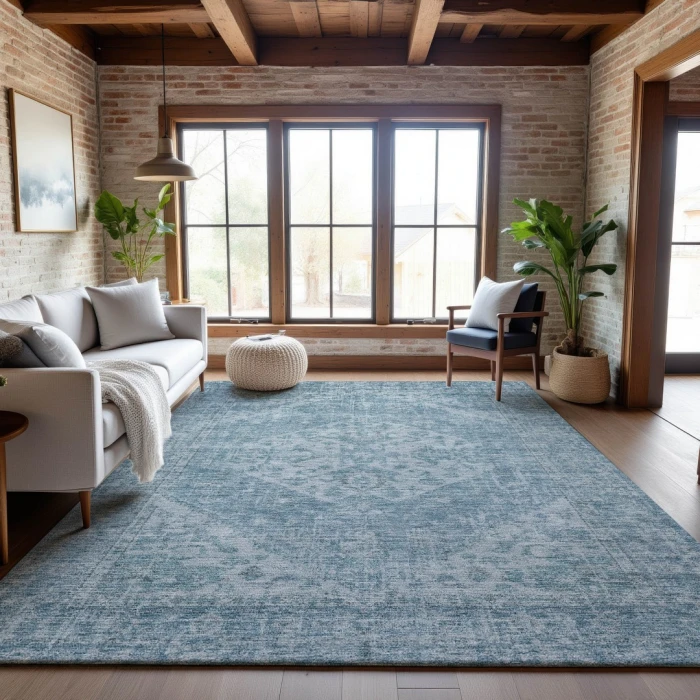 Addison Mayfield Blue AMF1104 8ft. x 10ft. Rect. Rug