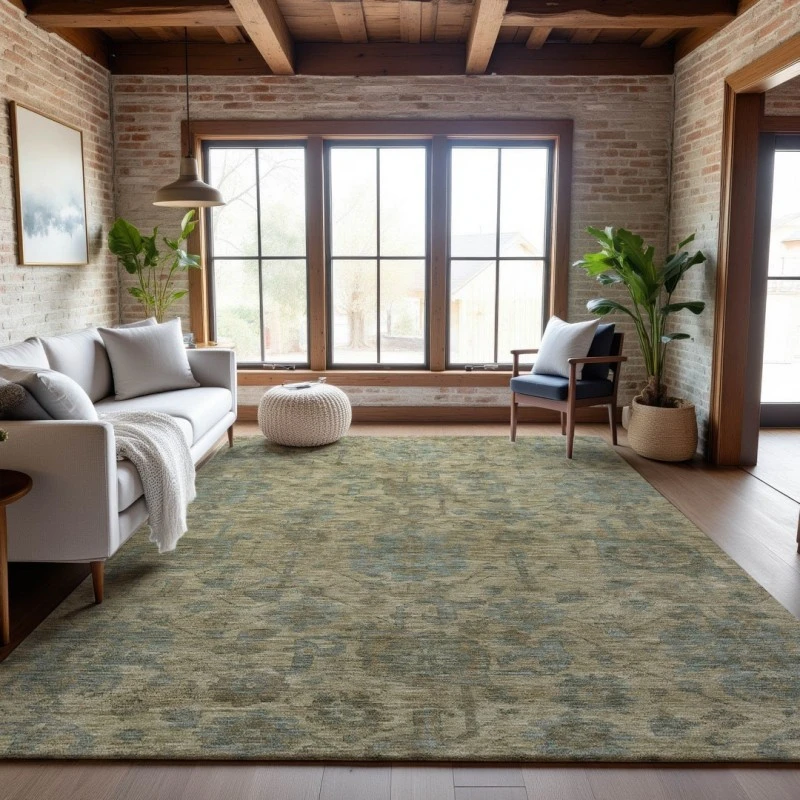 Addison Mayfield Brown AMF1105 - 8ft. Round Rug
