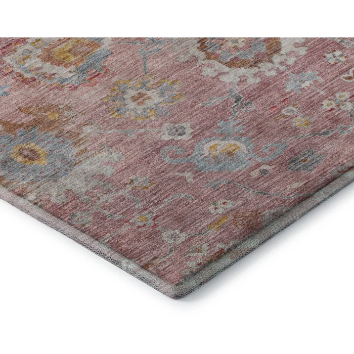 Addison Mayfield Pink AMF1107 - 8ft. Round Rug