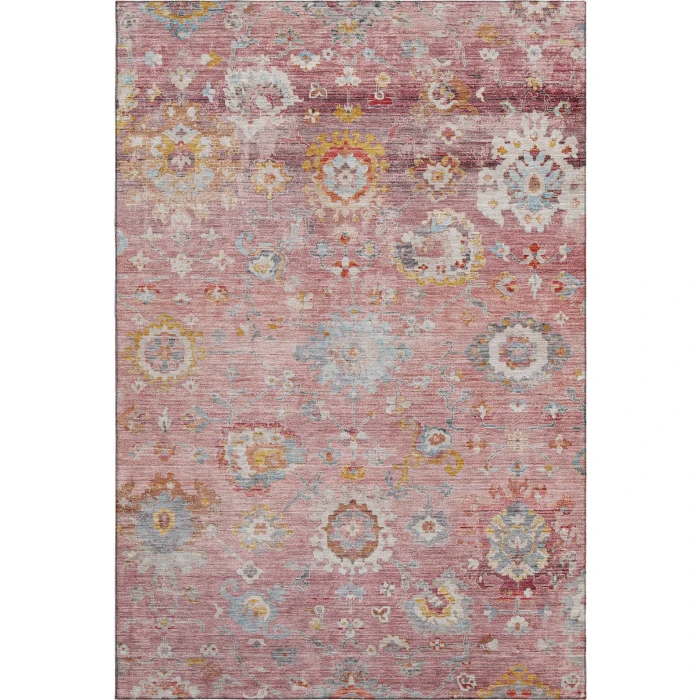Addison Mayfield Pink AMF1107 - 8ft. Round Rug