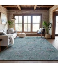 Addison Mayfield Blue AMF1107 - 8ft. Round Rug