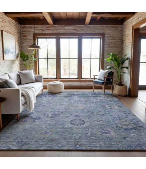 Addison Mayfield Blue AMF1107 2ft. 3in. x 7ft. 6in. Rect. Rug