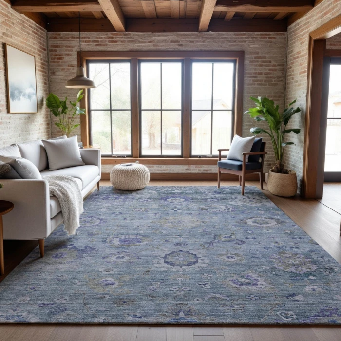 Addison Mayfield Blue AMF1107 5ft. x 7ft. 6in. Rect. Rug