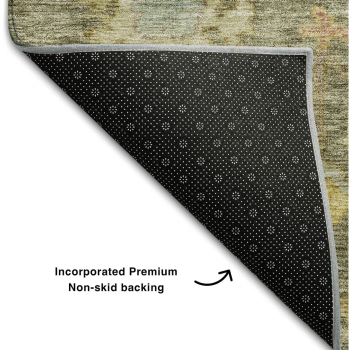 Addison Mayfield Green AMF1108 - 8ft. Round Rug