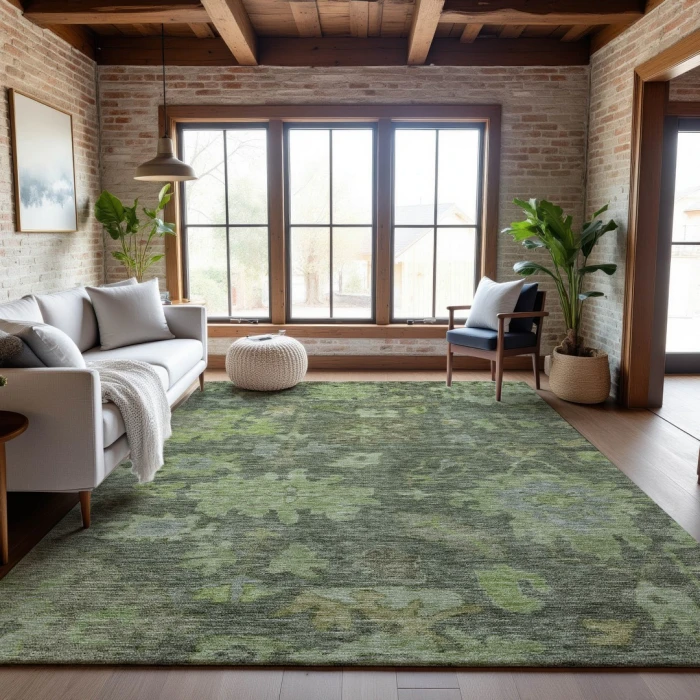 Addison Mayfield Green AMF1108 8ft. x 10ft. Rect. Rug