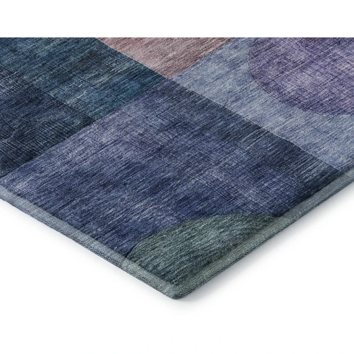 Addison Mayfield Blue AMF1114 - 8ft. Round Rug