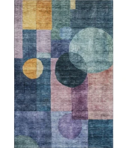 Addison Mayfield Blue AMF1114 - 8ft. Round Rug