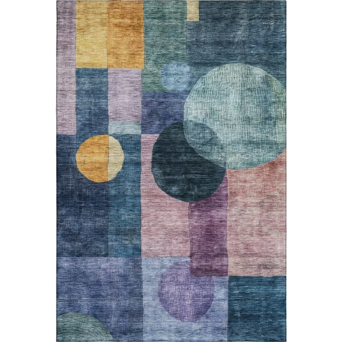 Addison Mayfield Blue AMF1114 - 8ft. Round Rug