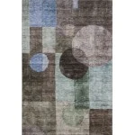 Addison Mayfield Brown AMF1114 - 8ft. Round Rug