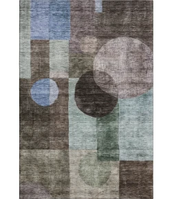 Addison Mayfield Brown AMF1114 - 8ft. Round Rug