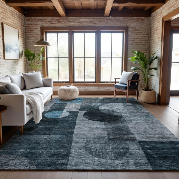 Addison Mayfield Teal AMF1114 8ft. x 10ft. Rect. Rug