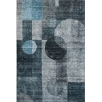 Addison Mayfield Teal AMF1114 - 8ft. Round Rug