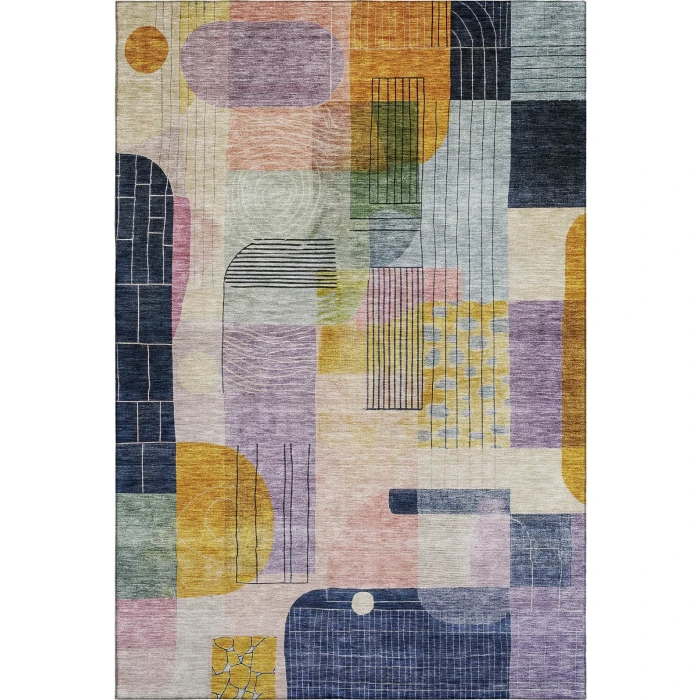 Addison Mayfield Purple AMF1116 - 8ft. Round Rug